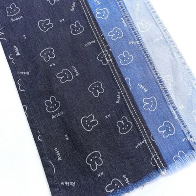 주문 유아용 청바지 재킷 셔츠 프린트 직물 사랑스러운 토끼 6온스 젠임 online manufacture