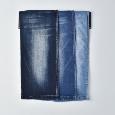 주문 방축 가공된 면 폴리에스터 스판덱스 데님 원단 JSD3245 10OZ online manufacture