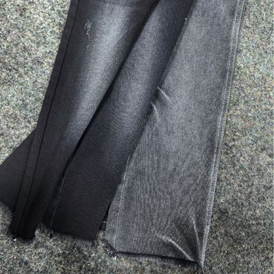 주문 블랙/블랙 우븐 면 폴리에스터 스판덱스 데님 원단 10 온스 여성 청바지용 online manufacture
