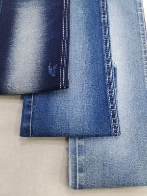 주문 약한 스트레치 면공 폴리에스터 어두운 인디고 젠임 천 JSD3037 9.6OZ online manufacture