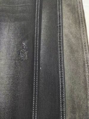 주문 면 폴리에스터 레이온 블랙/블랙 데님 원단 (10x10 구조 JSD3086A 9.6oz) online manufacture