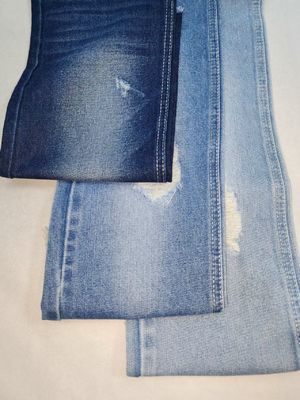 주문 11.4oz 헤비 웨이트 코튼 폴리에스터 다크 인디고 데님 원단 (10+10*7 구조 JSD3243, 청바지용) online manufacture