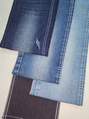 주문 하이 스트레치 55%코튼 젠임 직물 DARK INDIGO TWILL 스타일 JSD3320-2 패션 청바지 소매 online manufacture