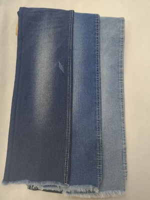 주문 11oz 면 폴리에스터 레이온 스판덱스 데님 원단 7*16/70 JSD3320 online manufacture