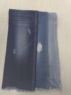 주문 9.3oz  신축성 없는 면 폴리에스터 DARK BLUE 178-180cm 데님 원단  10x10 JSD3229 online manufacture