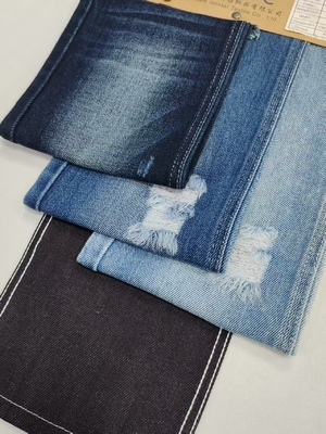 주문 10.3OZ 스트레치 프리 90% 면 트윌 스타일 제직 데님 원단 JSD3214, 데님 청바지용 고품질 online manufacture