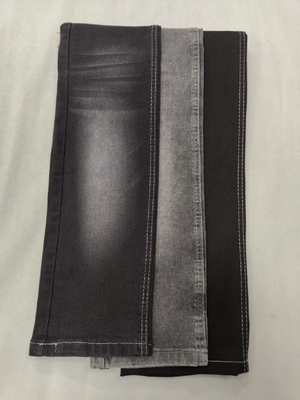 주문 11.8oz 우수한 신축성 BLACK/BLACK 7*10/105 데님 원단 JSD3252A (고품질용) online manufacture