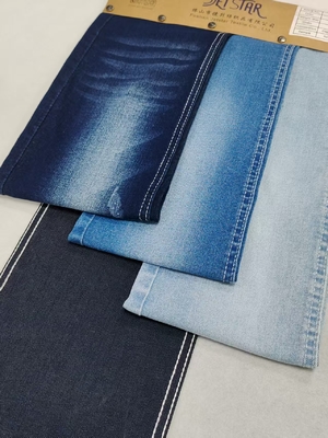 주문 슈퍼 소프트 트윌 스타일 데님 원단 9.4oz 180cm 전폭 여성 청바지용 online manufacture