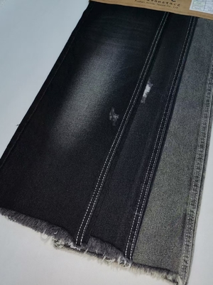 주문 11.5OZ 검은색/백색 65% 면밀 젠스 직물 7*10 콘스트럭션 online manufacture
