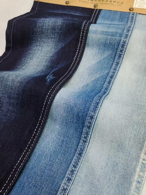 주문 8.9oz 85%Cotton Dual-Core Siro Yarn Cross Slub 10S Denim Fabric 180cm full width JSD3283 For Jeans Or Jacket online manufacture