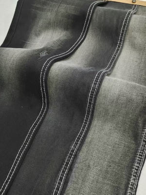 주문 6.8oz Light Weight 61%Lyocell BLACK/BLACK Twill Style Stretch  Denim Fabric 69/71'' Full Width JSD2035A For Summer Jeans online manufacture