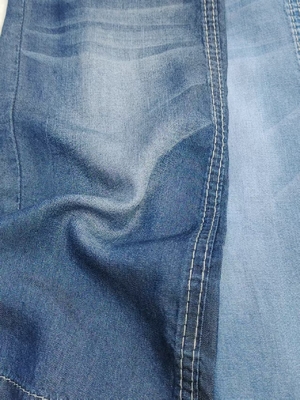 주문 100%Tencel 4.5oz Light Weight Summer Jeans Or T-Shirt Denim Fabric Elastic Free 180cm Full Width  JSD2031 online manufacture