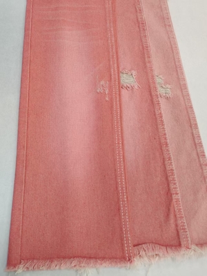 주문 Factory Sales Woven Pink Color Left Twill Style 10.6oz Denim Fabric With 10*7 Construction  JSD3023P For Jeans online manufacture