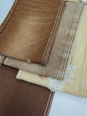 주문 14oz Heavy Weight dark khaki Color Twill Style Denim Fabric 7*6 Construction Woven JSD3047F For Jeans online manufacture