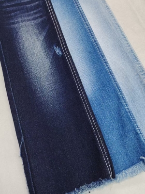 주문 10.7oz Dark Indigo Stretch Denim Fabric 3/1 Right Twill 8S 남자친구 청바지 online manufacture