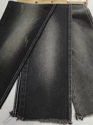 주문 11.2oz 60%Cotton Denim Fabric 7S BLACK/BLACK For Youth Denim Pants online manufacture