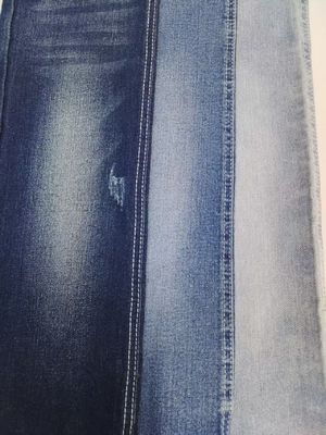 주문 High Stretch Dark Indigo Denim Fabric 12S 9.3oz For Woman Jeans online manufacture