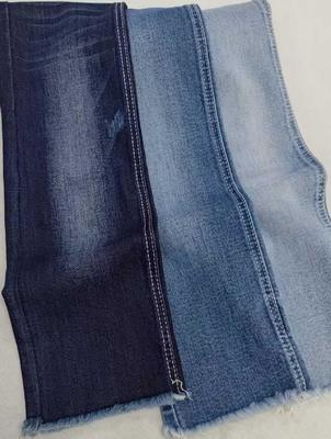 주문 TR 9.7oz Dark indigo with full width 180-182cm construction 10+10*12/55/75 Denim fabric  JSD3407 for jeans online manufacture