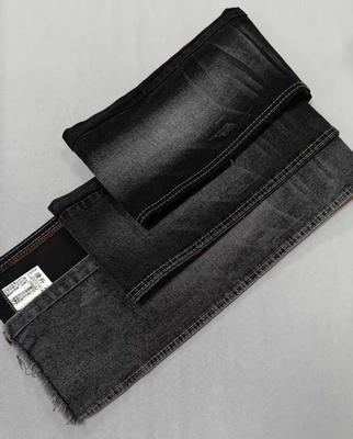주문 Medium elastic 11.8oz Black/Black with full width 180cm construction 8*16/70 Denim fabric  JSD3191A for men jeans online manufacture