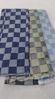 주문 Beautiful pattern Heavy weight with full width 180cm /10x7 Denim fabric for jeans online manufacture