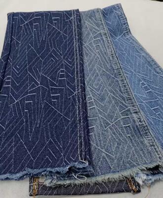 주문 Beautiful pattern Heavy weight Dark blue with full width 180cm /10x7 Denim fabric for jeans online manufacture