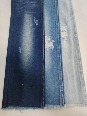 매우 부드러운 헤비 웨이트 면 폴리에스터 데님 원단 (10*7 구조 JSD3116 11.1oz)