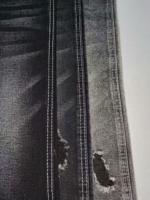 11.3oz 슈퍼 소프트 헤비 웨이트 코튼 폴리에스터 BLACK/BLACK 데님 원단 JSD3250A (패션 청바지용)