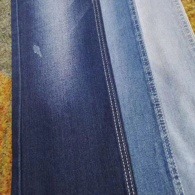 170cm 너비 우븐 스트레치 블루 데님 원단 8.2oz 내구성과 스타일리시함